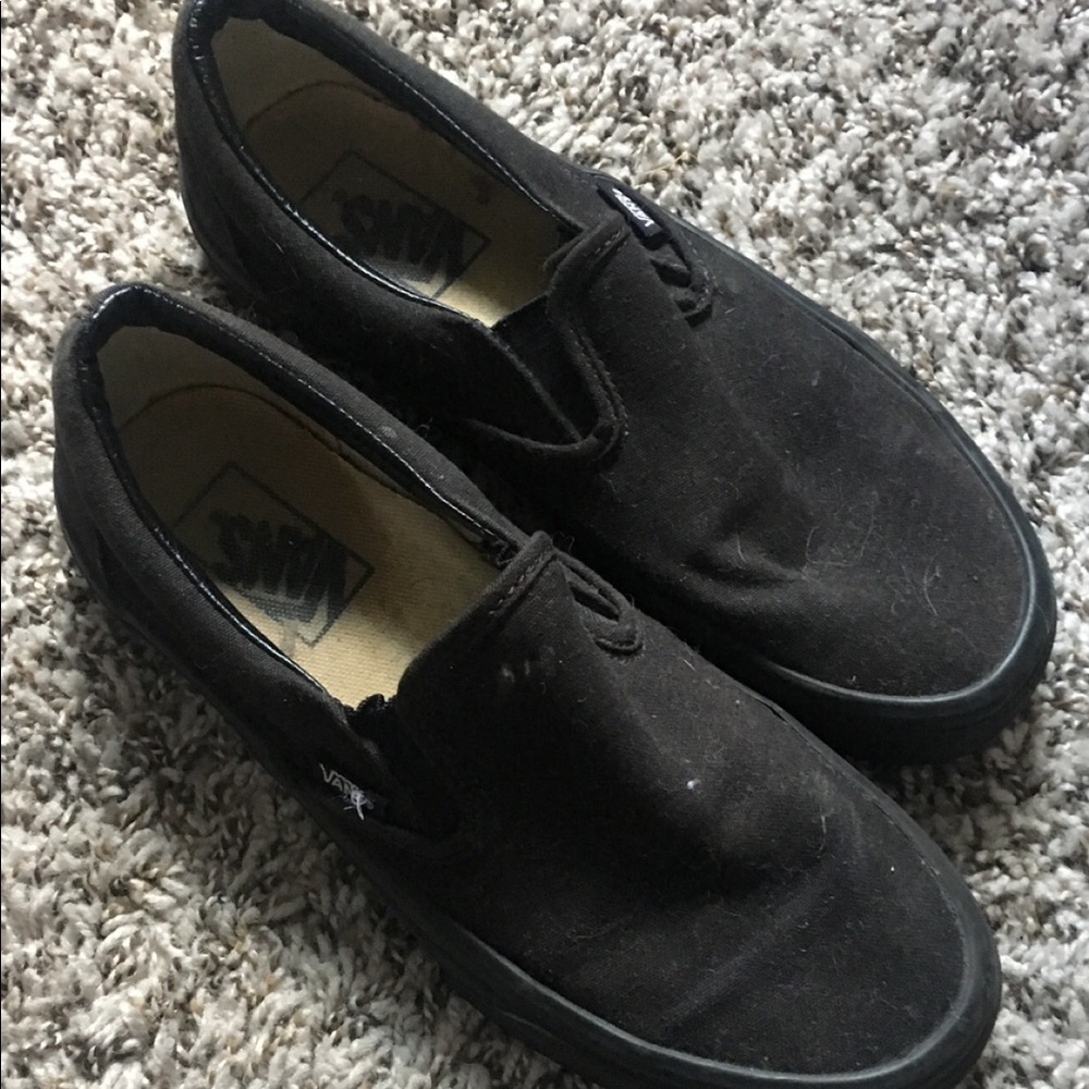 Black Slip-On Vans